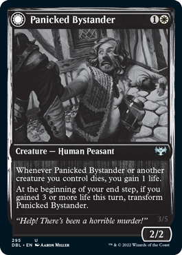 Panicked Bystander // Cackling Culprit [Innistrad: Double Feature] | Galaxy Games LLC