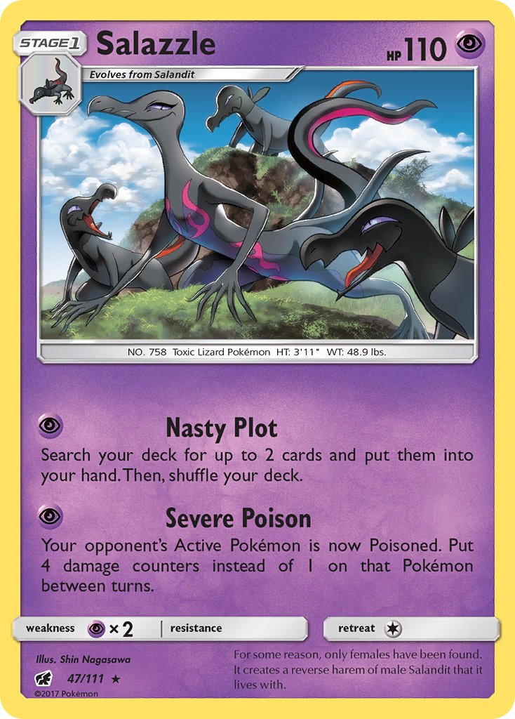 Salazzle (47/111) (Theme Deck Exclusive) [Sun & Moon: Crimson Invasion] | Galaxy Games LLC