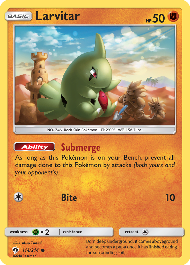 Larvitar (114/214) [Sun & Moon: Lost Thunder] | Galaxy Games LLC