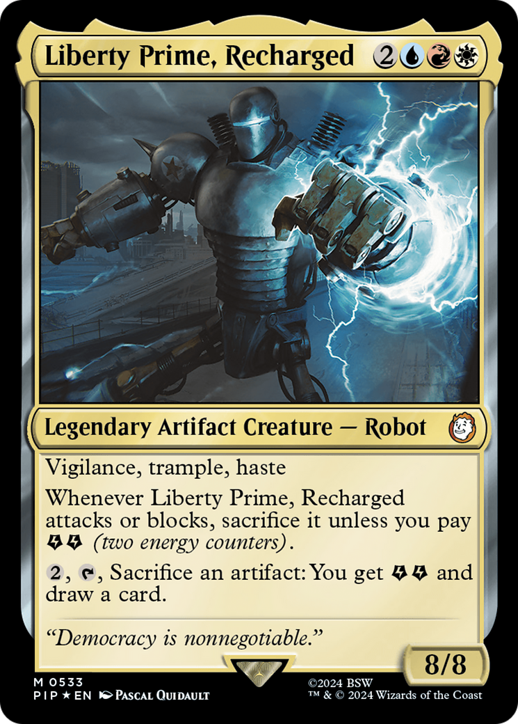 Liberty Prime, Recharged (Surge Foil) [Fallout] | Galaxy Games LLC