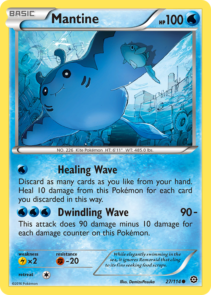 Mantine (27/114) [XY: Steam Siege] | Galaxy Games LLC