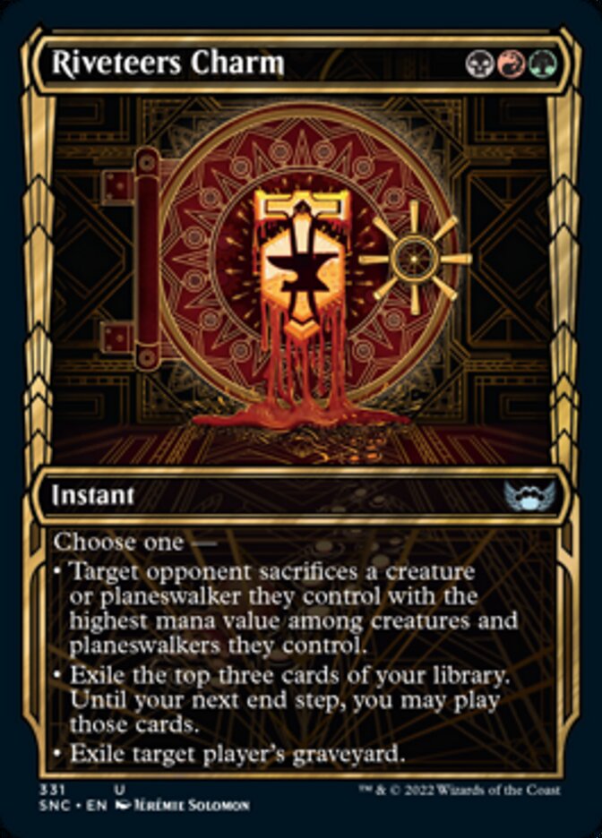 Riveteers Charm (Showcase Golden Age) [Streets of New Capenna] | Galaxy Games LLC