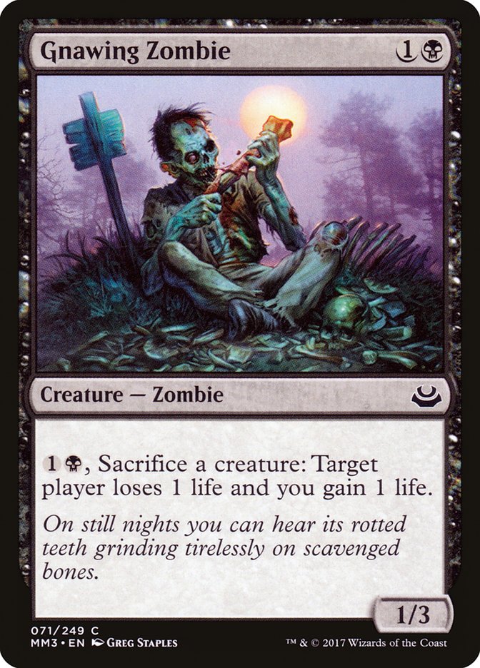 Gnawing Zombie [Modern Masters 2017] | Galaxy Games LLC