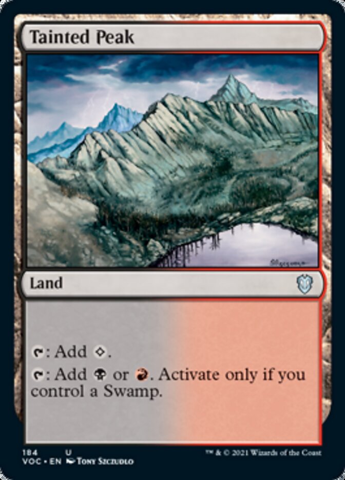 Tainted Peak [Innistrad: Crimson Vow Commander] | Galaxy Games LLC