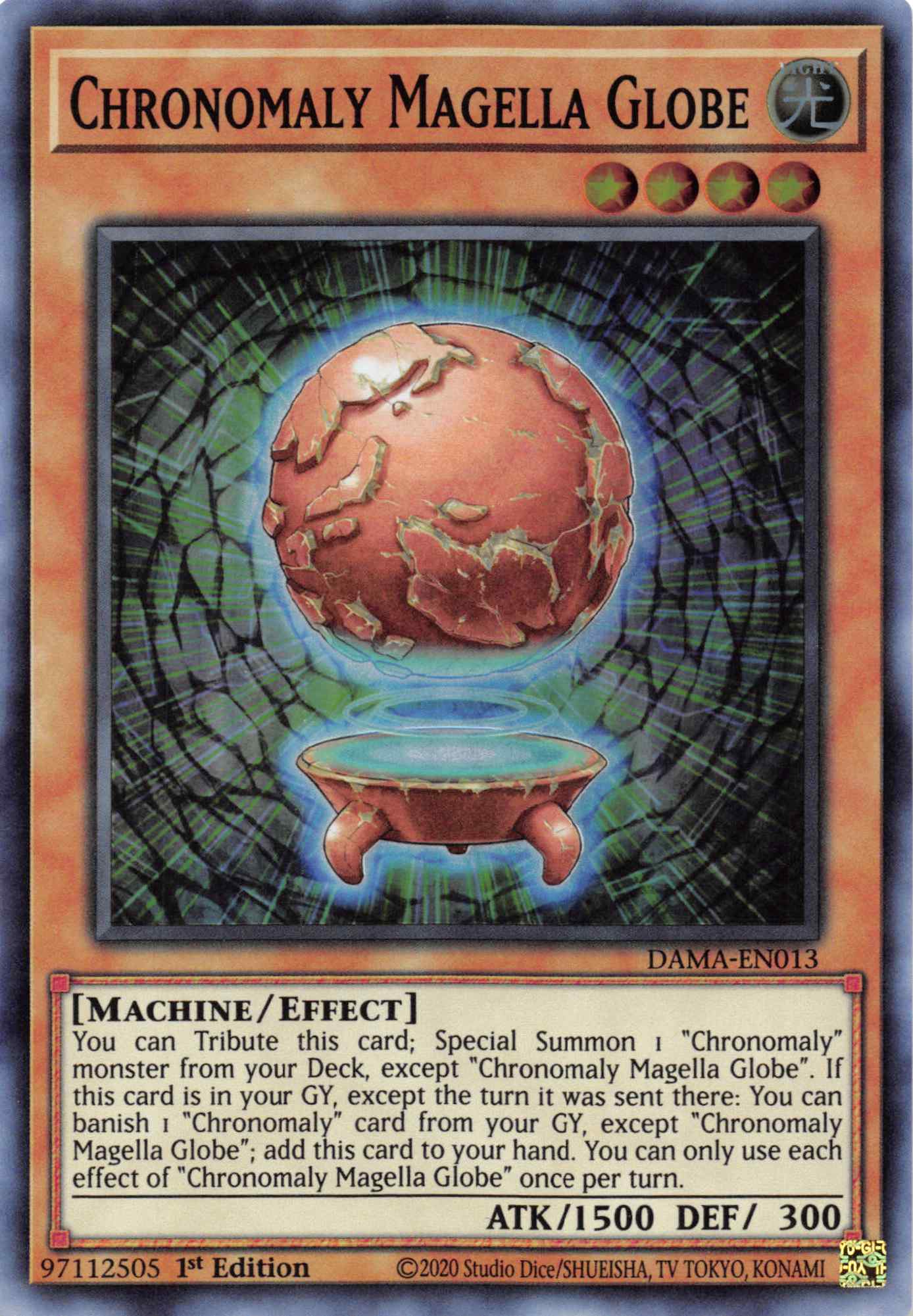 Chronomaly Magella Globe [DAMA-EN013] Super Rare | Galaxy Games LLC