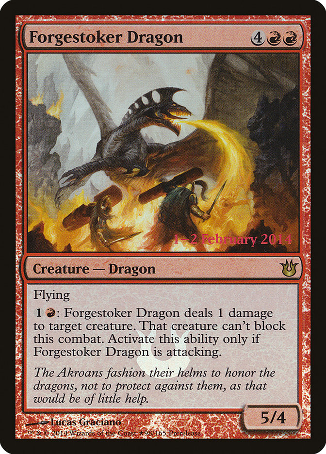 Forgestoker Dragon [Born of the Gods Prerelease Promos] | Galaxy Games LLC