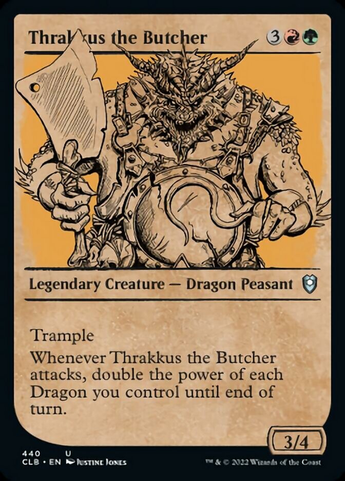 Thrakkus the Butcher (Showcase) [Commander Legends: Battle for Baldur's Gate] | Galaxy Games LLC