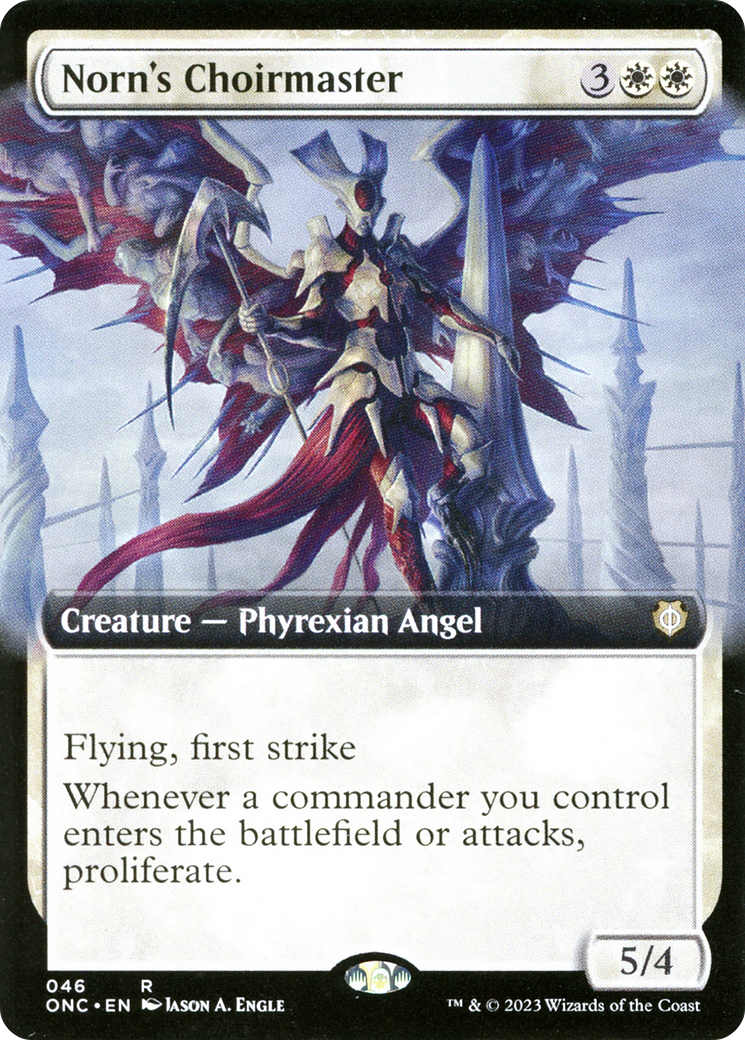 Norn's Choirmaster (Extended Art) [Phyrexia: All Will Be One Commander] | Galaxy Games LLC