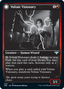 Voltaic Visionary // Volt-Charged Berserker [Innistrad: Double Feature] | Galaxy Games LLC