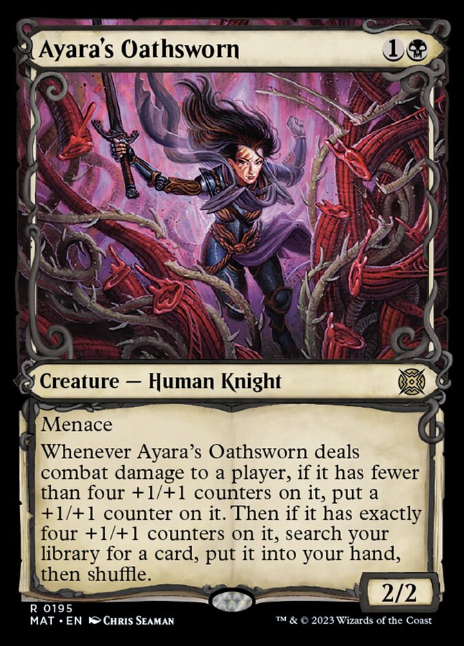 Ayara's Oathsworn (Showcase Halo Foil) [March of the Machine: The Aftermath] | Galaxy Games LLC