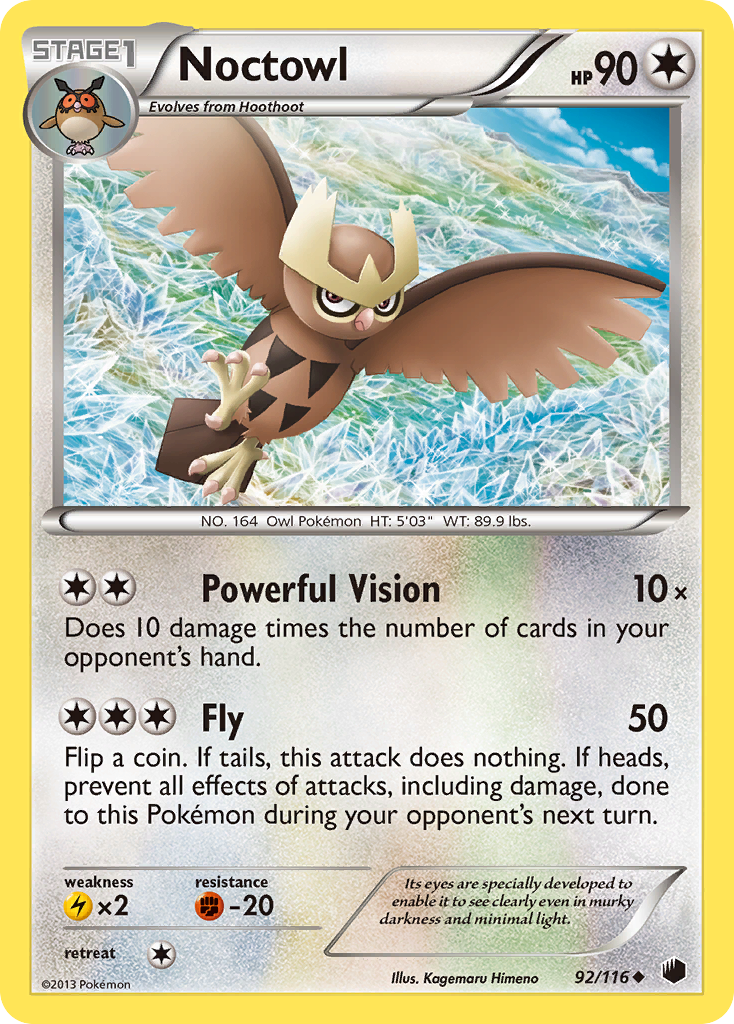 Noctowl (92/116) [Black & White: Plasma Freeze] | Galaxy Games LLC