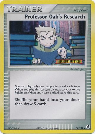 Professor Oak's Research (80/101) (Stamped) [EX: Dragon Frontiers] | Galaxy Games LLC