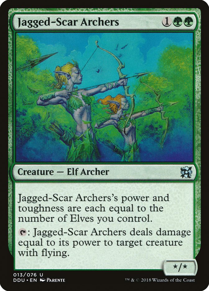 Jagged-Scar Archers [Duel Decks: Elves vs. Inventors] | Galaxy Games LLC