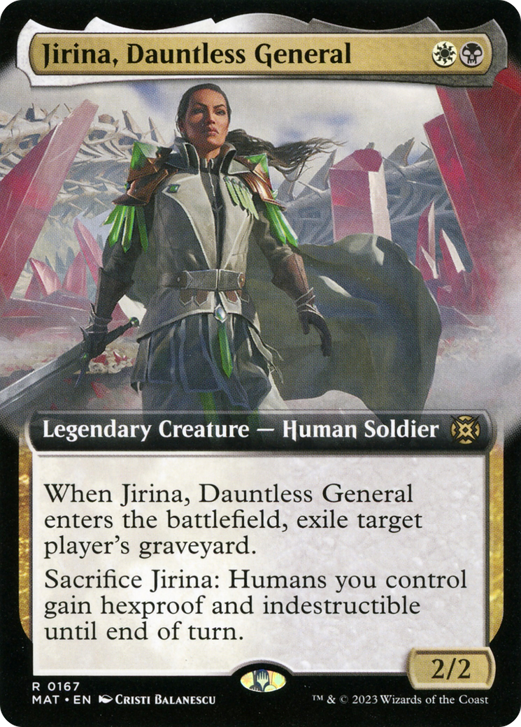 Jirina, Dauntless General (Extended Art) [March of the Machine: The Aftermath] | Galaxy Games LLC