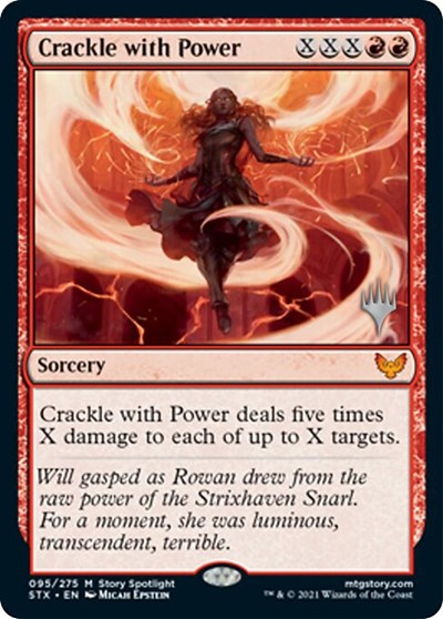 Crackle with Power (Promo Pack) [Strixhaven: School of Mages Promos] | Galaxy Games LLC