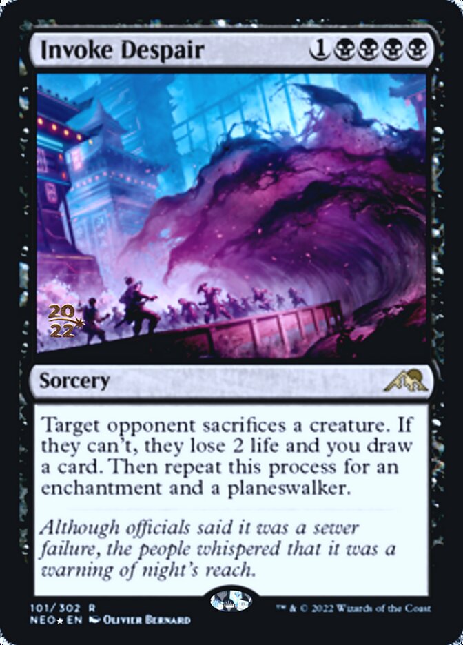 Invoke Despair [Kamigawa: Neon Dynasty Prerelease Promos] | Galaxy Games LLC