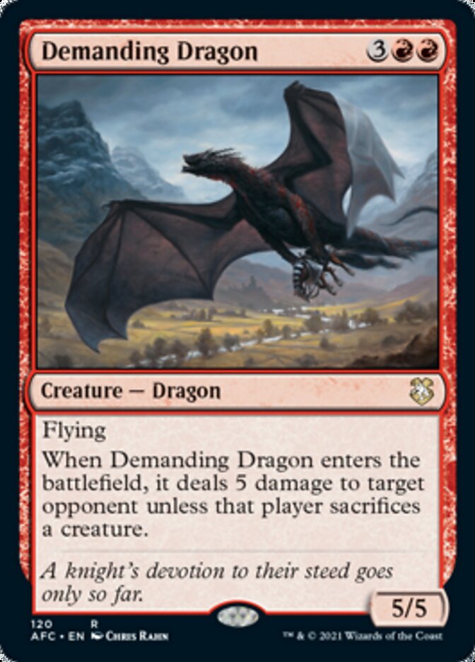 Demanding Dragon [Dungeons & Dragons: Adventures in the Forgotten Realms Commander] | Galaxy Games LLC