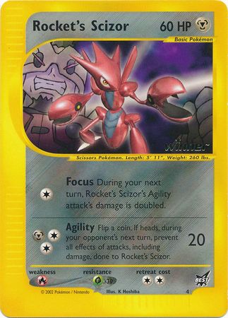 Rocket's Scizor (4) (Winner) [Best of Promos] | Galaxy Games LLC