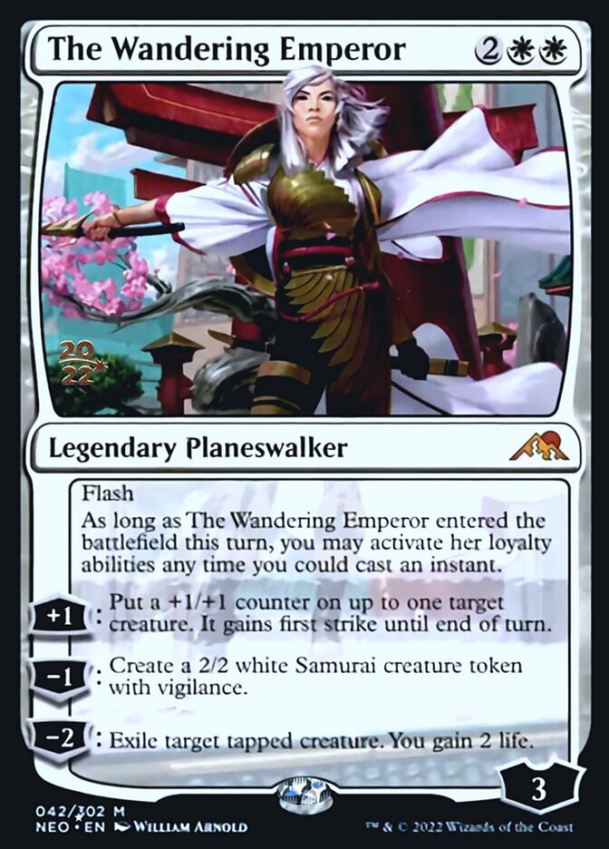 The Wandering Emperor [Kamigawa: Neon Dynasty Prerelease Promos] | Galaxy Games LLC