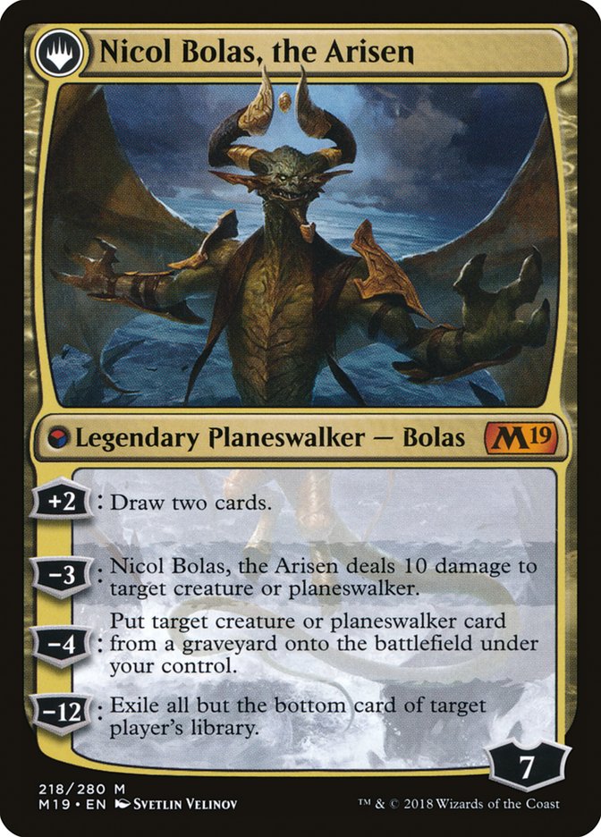 Nicol Bolas, the Ravager // Nicol Bolas, the Arisen [Core Set 2019] | Galaxy Games LLC