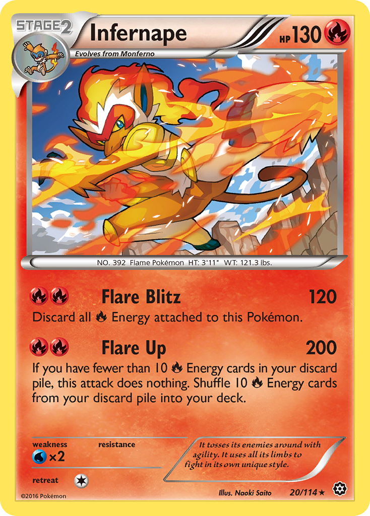 Infernape (20/114) [XY: Steam Siege] | Galaxy Games LLC