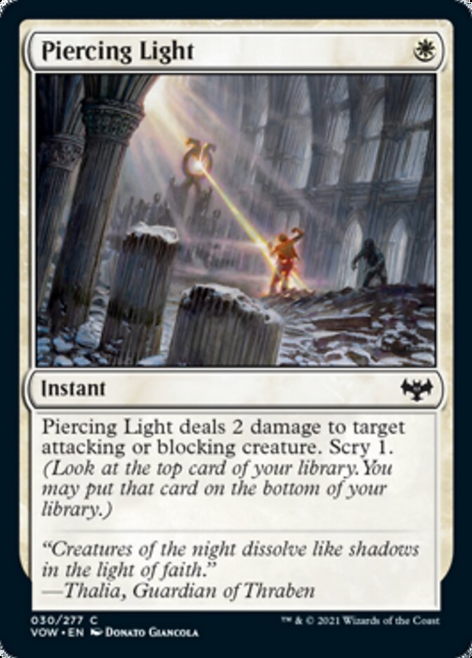 Piercing Light [Innistrad: Crimson Vow] | Galaxy Games LLC