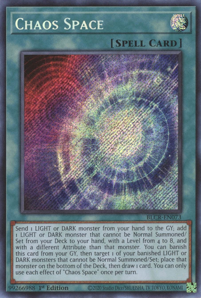 Chaos Space [BLCR-EN073] Secret Rare | Galaxy Games LLC