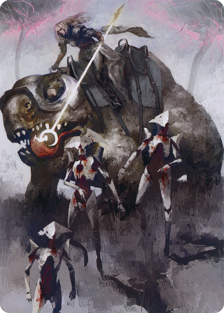 Thalia and The Gitrog Monster Art Card [March of the Machine Art Series] | Galaxy Games LLC