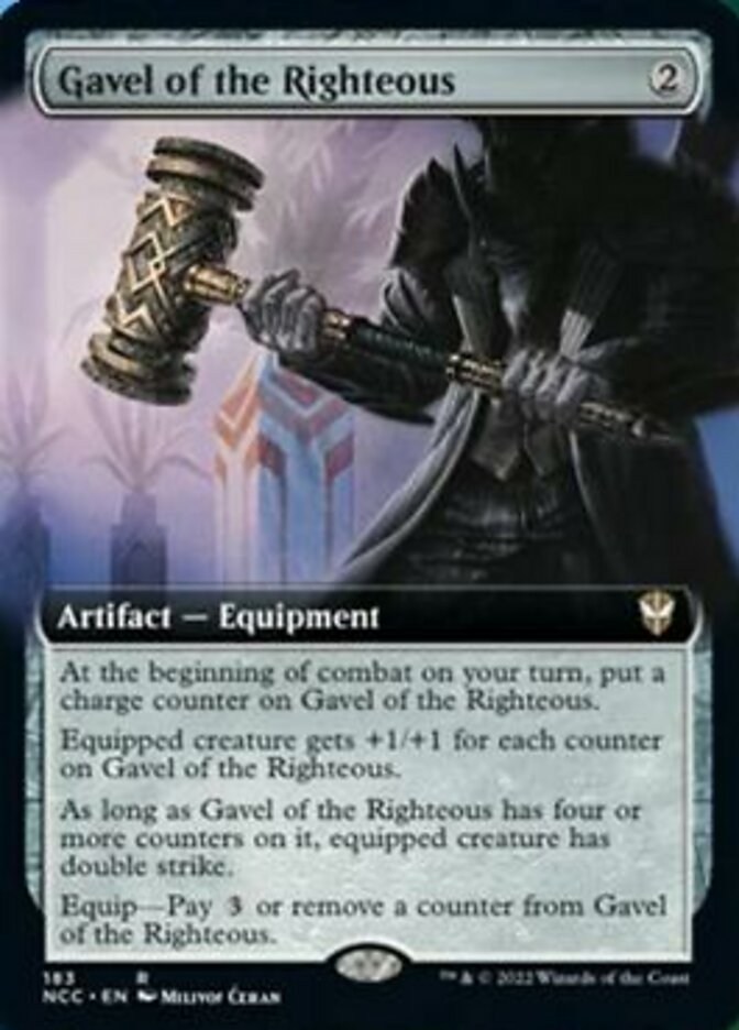 Gavel of the Righteous (Extended Art) [Streets of New Capenna Commander] | Galaxy Games LLC