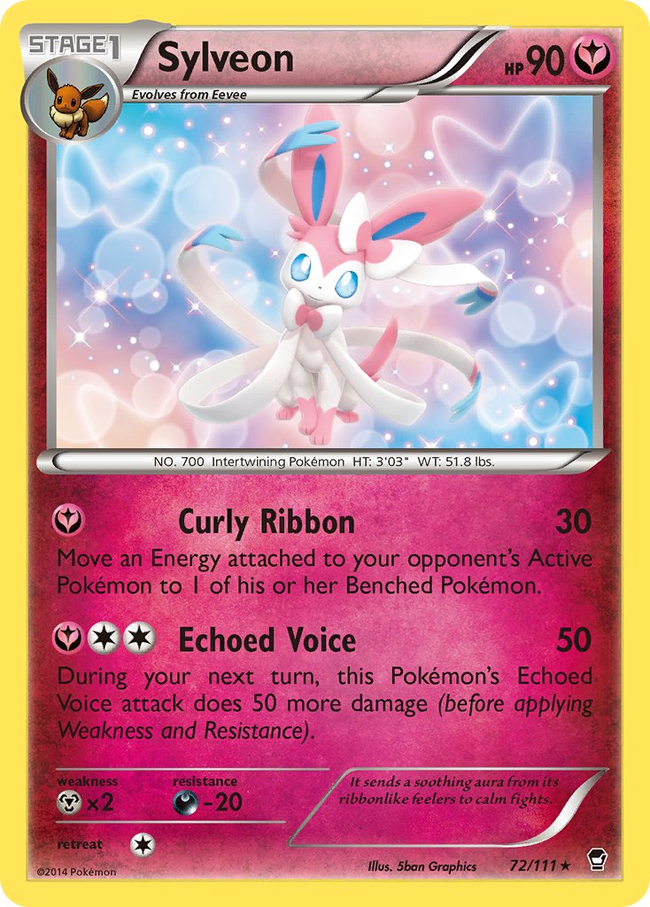 Sylveon (72/111) (Theme Deck Exclusive) [XY: Furious Fists] | Galaxy Games LLC