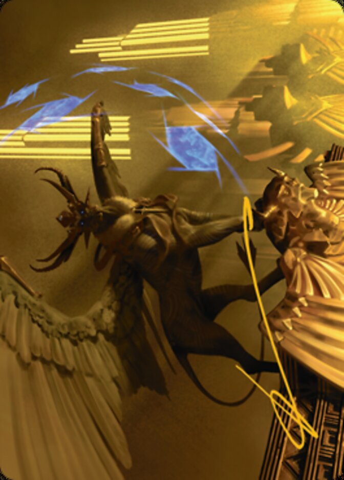 Raffine, Scheming Seer Art Card (Gold-Stamped Signature) [Streets of New Capenna Art Series] | Galaxy Games LLC