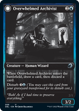 Overwhelmed Archivist // Archive Haunt [Innistrad: Double Feature] | Galaxy Games LLC