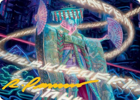 Satsuki, the Living Lore Art Card (Gold-Stamped Signature) [Kamigawa: Neon Dynasty Art Series] | Galaxy Games LLC