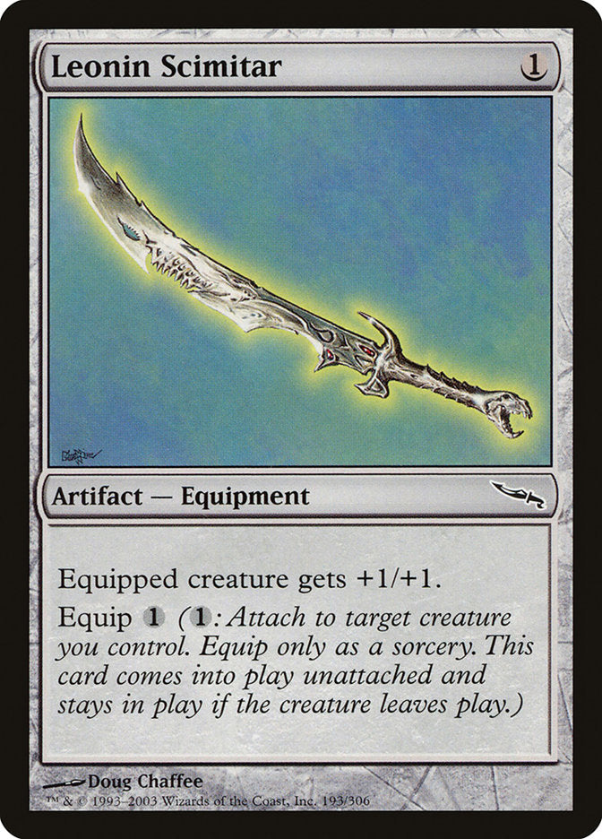 Leonin Scimitar [Mirrodin] | Galaxy Games LLC