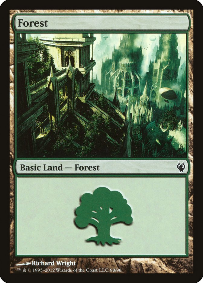 Forest (90) [Duel Decks: Izzet vs. Golgari] | Galaxy Games LLC