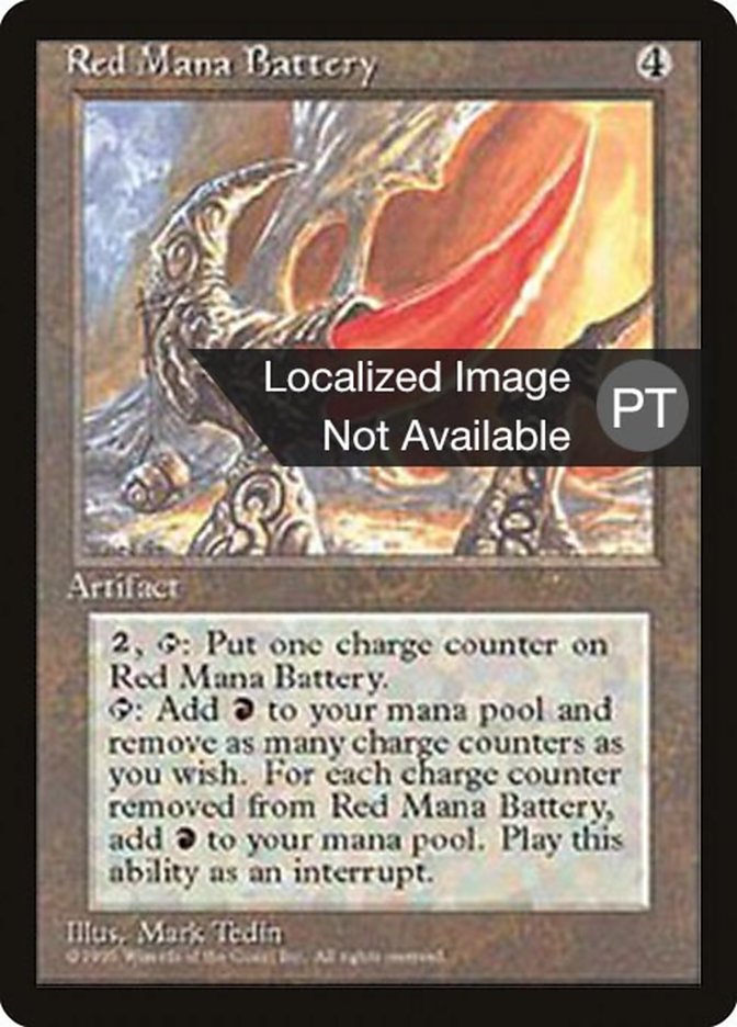 Red Mana Battery [Fourth Edition (Foreign Black Border)] | Galaxy Games LLC