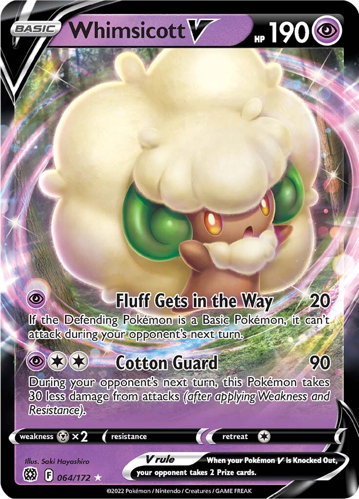 Whimsicott V (064/172) [Sword & Shield: Brilliant Stars] | Galaxy Games LLC