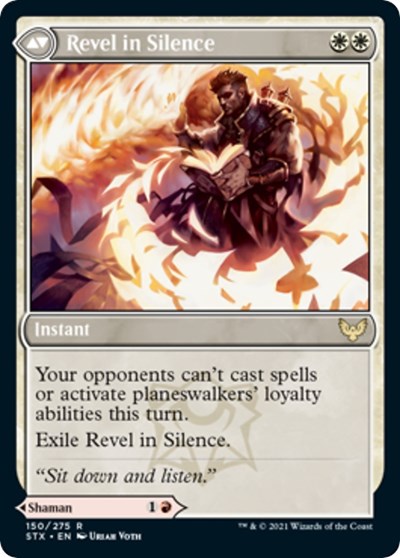 Flamescroll Celebrant // Revel in Silence [Strixhaven: School of Mages Prerelease Promos] | Galaxy Games LLC