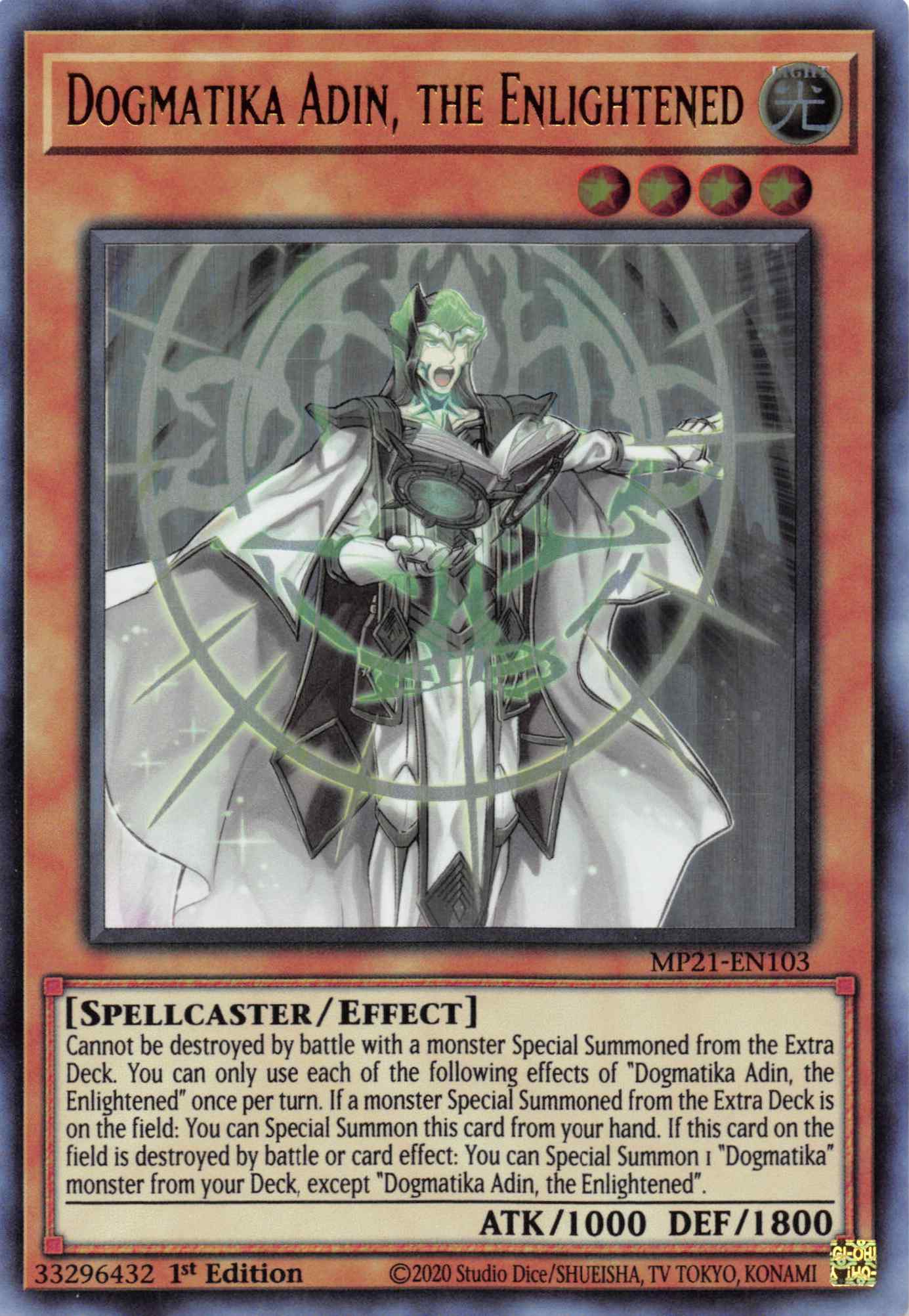 Dogmatika Adin, the Enlightened [MP21-EN103] Ultra Rare | Galaxy Games LLC