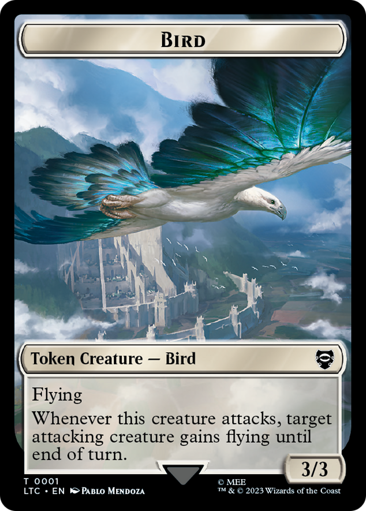 Bird // Food Token [The Lord of the Rings: Tales of Middle-Earth Commander Tokens] | Galaxy Games LLC