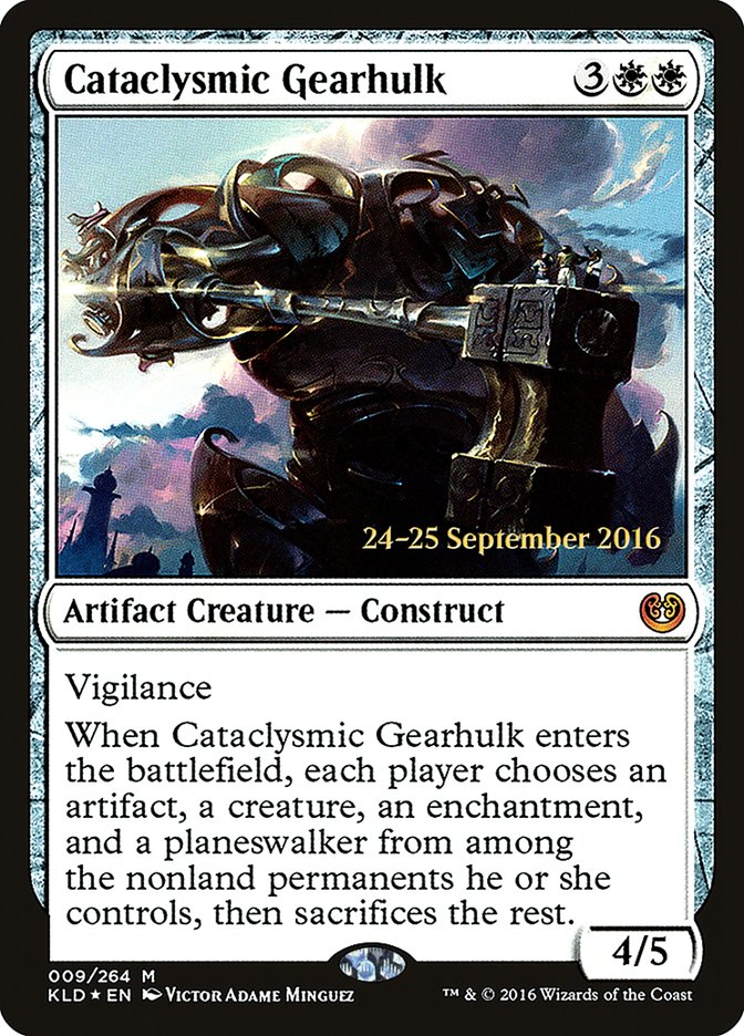 Cataclysmic Gearhulk [Kaladesh Prerelease Promos] | Galaxy Games LLC