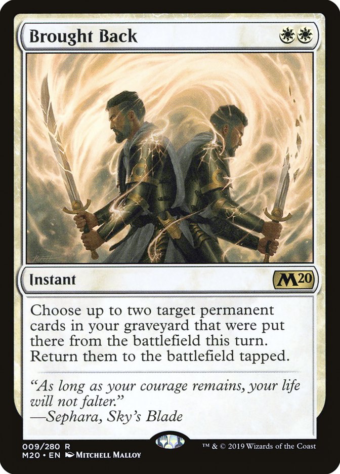 Brought Back [Core Set 2020] | Galaxy Games LLC