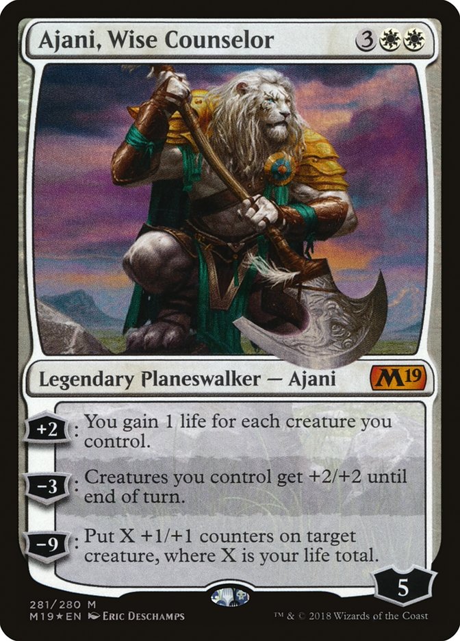 Ajani, Wise Counselor [Core Set 2019] | Galaxy Games LLC