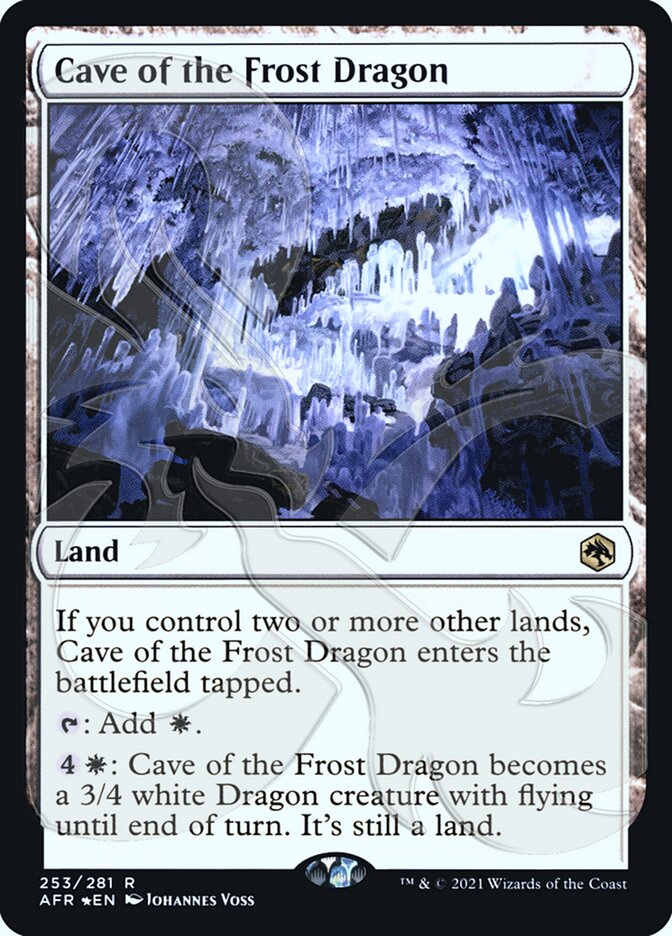 Cave of the Frost Dragon (Ampersand Promo) [Dungeons & Dragons: Adventures in the Forgotten Realms Promos] | Galaxy Games LLC