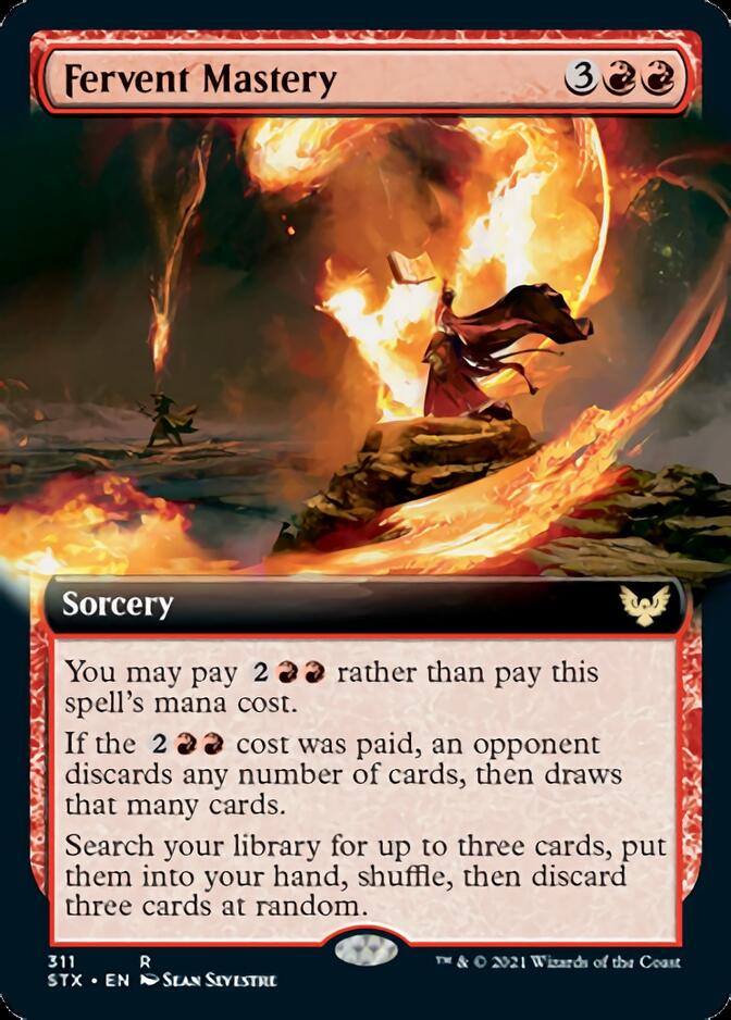 Fervent Mastery (Extended Art) [Strixhaven: School of Mages] | Galaxy Games LLC