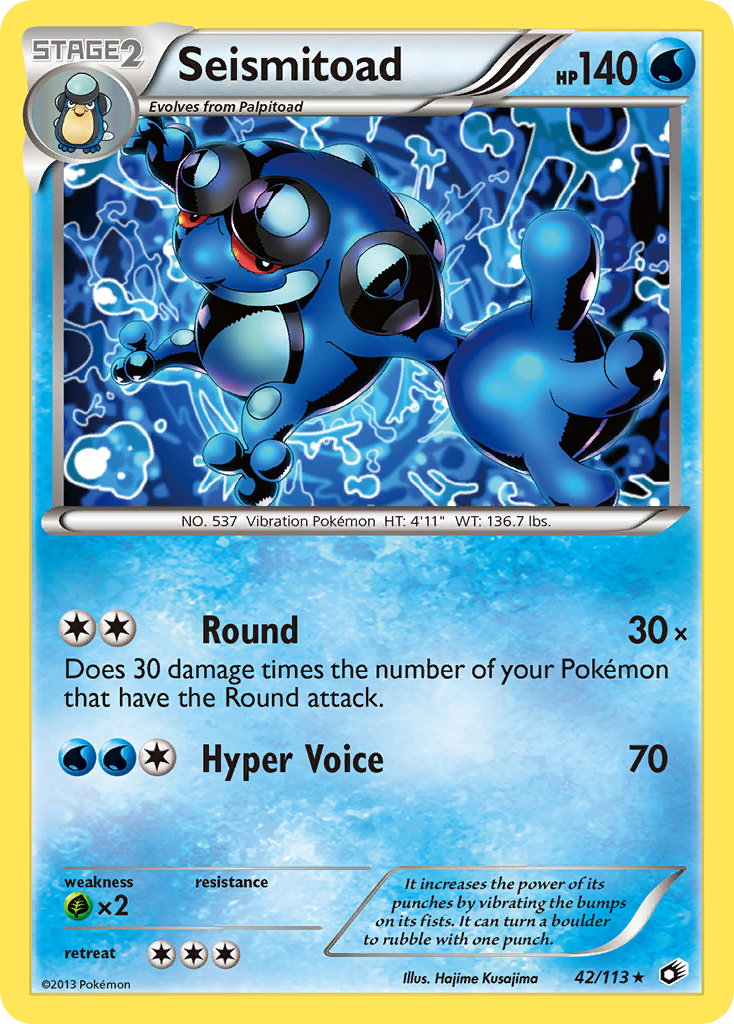 Seismitoad (42/113) [Black & White: Legendary Treasures] | Galaxy Games LLC