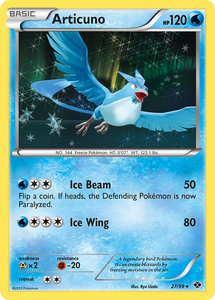 Articuno (27/99) [Black & White: Next Destinies] | Galaxy Games LLC