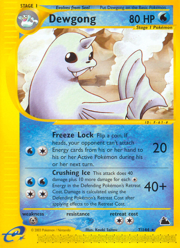 Dewgong (7/144) [Skyridge] | Galaxy Games LLC