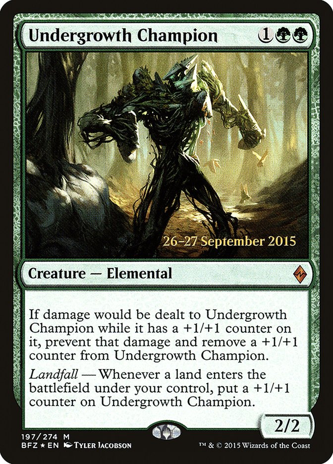 Undergrowth Champion [Battle for Zendikar Prerelease Promos] | Galaxy Games LLC