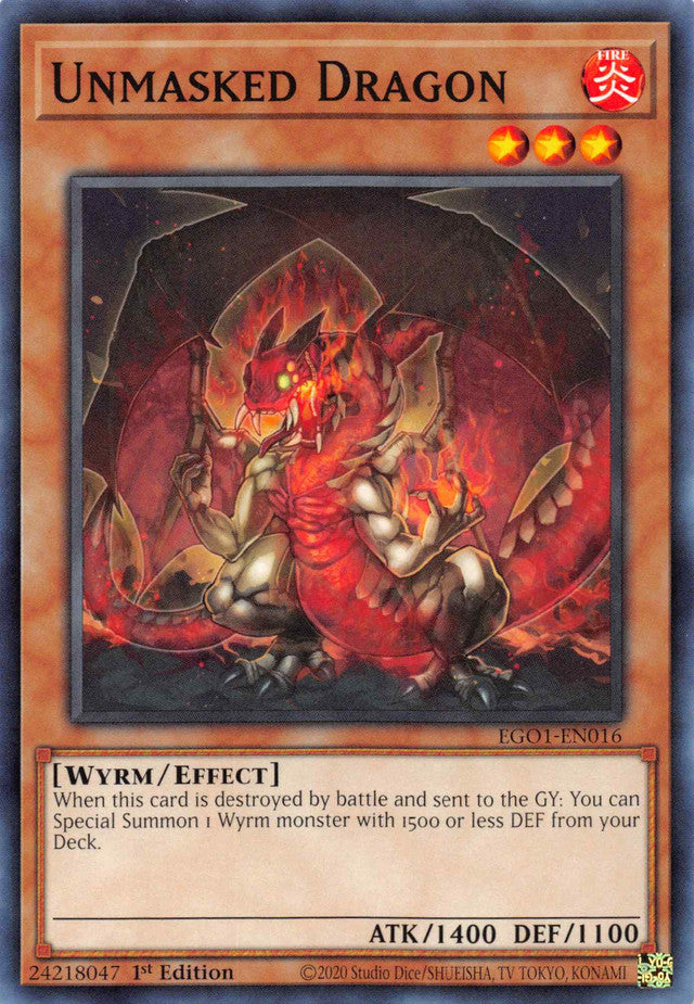 Unmasked Dragon [EGO1-EN016] Common | Galaxy Games LLC